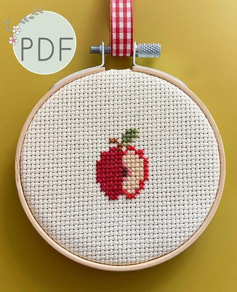 Little Apple Mini Cross Stitch Pattern