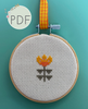 Mod Blossom Mini Cross Stitch Pattern