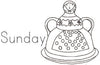 Pleasant Kitchen Dishtowels Embroidery Pattern