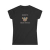 Cross Stitch Cat T-Shirt — "Born to Cross Stitch" Cute Embroidered Design for Crafters