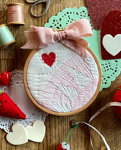 Quilt Hoop Heart 1