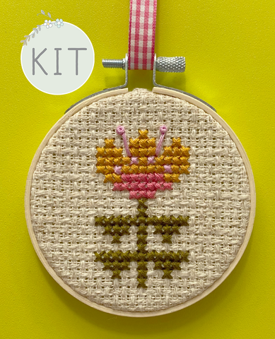 Big Flower Mini Cross Stitch Kit