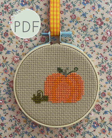 Pumpkin Mini Cross Stitch Pattern