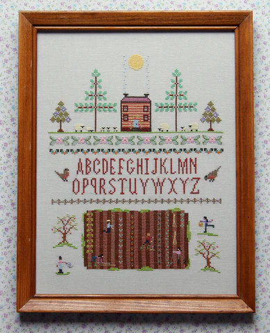 Full-Moon Planting Cross Stitch Sampler Kit