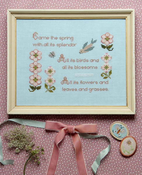 Spring Splendor Cross Stitch Sampler Pattern